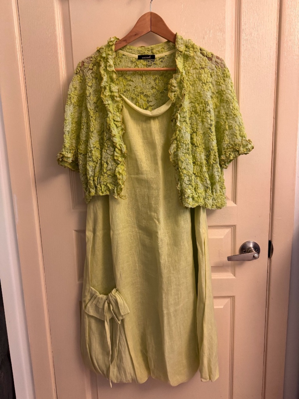 ANIMALE dress and jacket set, 100% linen